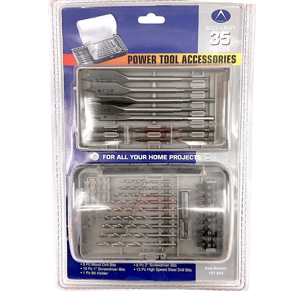 Accu-Craft 35-Piece Drill & Drive Bits Power Tool Accessories Kit *NEW*